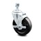 Service Caster 5 Inch Hard Rubber Wheel Swivel 12mm Threaded Stem Caster with Brake SCC SCC-TS20S514-HRS-TLB-M1215 - alternate 1